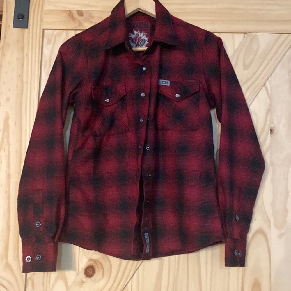 DIXXON Women’s OXBLOOD Flannel size S